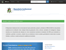 Tablet Screenshot of dspace.ucuenca.edu.ec